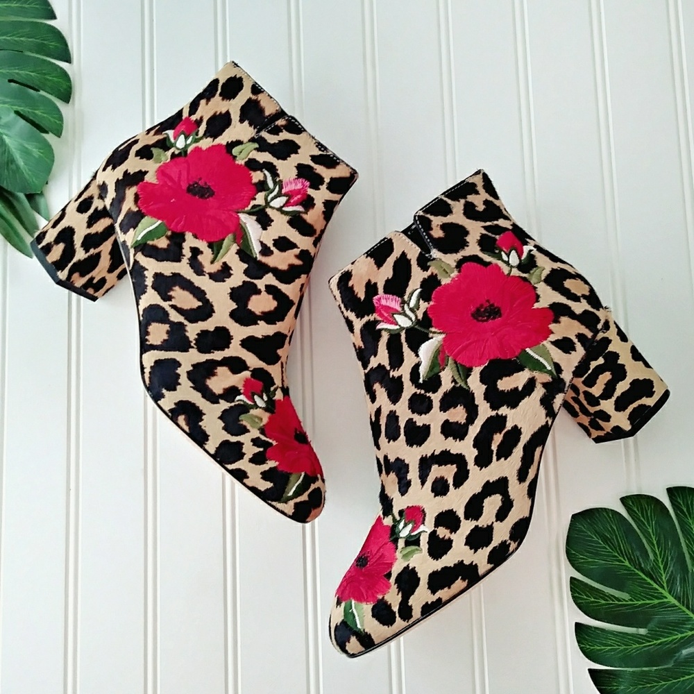 *SOLD* Kate Spade Leopard Langton Cow Hair Boots